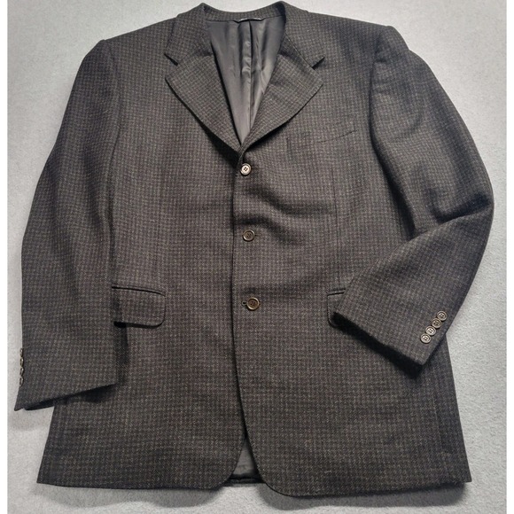 Canali Men's Wool Cashmere Lana Sports Coat Jacket Size 54‎ R Made Italy